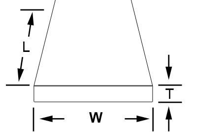 Flat Belting dimensions